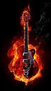 Fire guitar